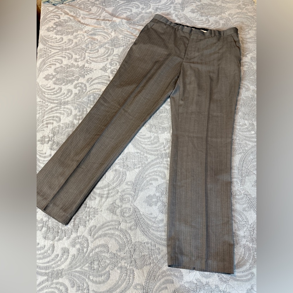 Perry Ellis Charcoal Modern Fit Trousers